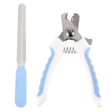Hot Pet Dog Cat Stainless Steel Claw Nail Clippers Cutter File Scissors Dogs Toe Care Trimmer Nails Pets Grooming Supplies 2024 - buy cheap