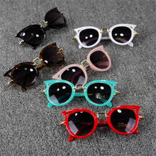 Óculos de sol gatinho vintage infantil, óculos escuros fofos para meninas óculos de sol para festa infantil uv400 2024 - compre barato