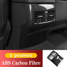 For Mazda 3 Sedan 2019 2020 ABS Matte/Carbon fibre Car Back Rear Air Condition outlet Vent frame Cover Trim Sticker Accessories 2024 - buy cheap