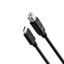 USB-кабель для передачи данных 1 м, 2 м, USB 3,1, Type C, штекер, USB 2,0, B, кабель для передачи данных для смартфона, принтера, жесткого диска 2024 - купить недорого