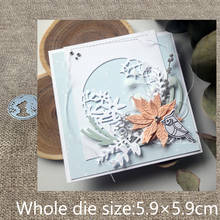 XLDesign-troqueles de corte de Metal para manualidades, troqueles de hojas, flores, decoración redonda, álbum de recortes, tarjeta de papel, troquelado artesanal 2024 - compra barato