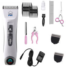 LCD Display Professional CP9600 Pet Electric Shaver Dog Cat Trimmer Grooming Haircut Machine Silver Rechargeable Dog Clipper 2024 - buy cheap