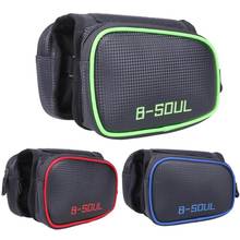 B-SOUL à prova dwaterproof água saco de quadro de bicicleta tubo saco de quadro de bicicleta ciclismo bolsa de tela toque sacos de telefone titular da bicicleta sela sacos 2024 - compre barato