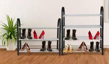 Sapatos rack de metal em pé sapato rack diy sala de estar sapatos de poupança espaço prateleira organizador de armazenamento em casa quarto sapatos armários 2024 - compre barato