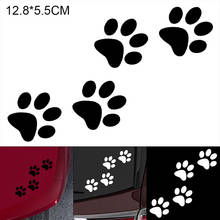 Cool Design Paw Car Sticker Animal Dog Cat Bear Foot Prints Footprint Decal Outdoor Reflective Car Body Window Scratch Sticker 2024 - buy cheap