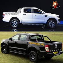 Película de vinilo para decoración de maletero de coche, calcomanías de estilo deportivo para automóvil, lateral, accesorios para Ford Ranger, 2 uds. 2024 - compra barato