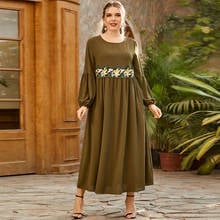 Eid Mubarak-Vestido largo de Ramadán, Abaya, Dubái, Turquía, Islam, indio, árabe, musulmán, Hijab, túnica larga, caftán para mujer 2024 - compra barato