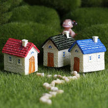 3PCS Mini Garden Decoration Miniature House Villa Fairy Figurines Castle Fairy Garden Miniatures Castles Terrarium Figurines 2024 - compra barato