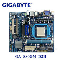 Soquete am3 + para placa-mãe amd 880g gigabyte GA-880GM-D2H 8gb 880gm d2h, placa-mãe para sistema de desktop, usada 2024 - compre barato