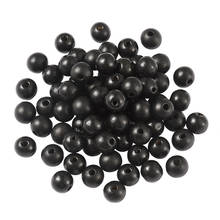 200pcs/bag Black Round Dyed Wooden Beads Spacer Beads for Jewelry Making DIY Bracelet Necklace 12x11mm Hole: 4mm 2024 - buy cheap