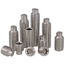 20pcs M6 Allen cylindrical convex end screws hex socket grups screw tightly set grup bolts stainless steel bolt 6mm-20mm long 2024 - купить недорого