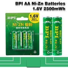 Baterias aa bpi, baterias recarregáveis de 1.6v, alta capacidade, 2500mwh, ni-zn, para câmera de vídeo disponível 2024 - compre barato