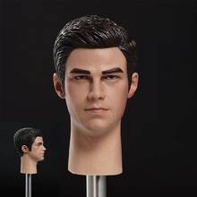 1/6 cantantes masculinos Justin Head, escultura de cabeza de soldado de PVC, tallado compatible con figuras de acción de 12 pulgadas, muñecos 2024 - compra barato