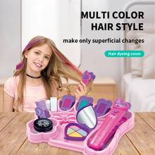 18PCS Pretend Play Kid Make Up Toys Pink Makeup Set Princess Hairdressing Simulation Plastic Toy For Girls Dressing Cosmetic Set 2024 - buy cheap