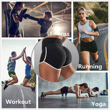 Сексуальные женские спортивные шорты с высокой талией, шелковые шорты для тренажерного зала, фитнеса, бега, йоги, тренировок, Летние повседневные белые горячие шорты Egde 2024 - купить недорого