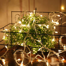 USB модели Звездный светодиодный светильник с маленькими бусинами, гирлянда 2 м/3 м/5 м/10 м, украшение для растений, цветов, мебели, праздника, рождественской елки 2024 - купить недорого