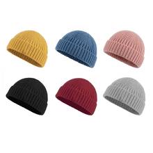 Camel Knit Unisex Beanie Hat Ribbed Knitted Cuffed Winter Hat Short Beanie Casual Solid  Warm Skullcap Baggy for Adult Men Women 2024 - buy cheap