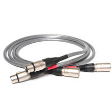 Соединительный кабель xlr с разъемом hi-Fi, аудио, note AN-VX, соединительный Штепсель xlr с серебристым покрытием 2024 - купить недорого
