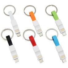 3 in 1 USB Cable Micro Usb Type C 8Pin Cables for iPhone Samsung 2A Mini Magnetic Keychain Charger Charging Line Cord 300pcs 2024 - buy cheap