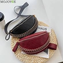 Fashion Lattice Pattern Chest Bag Women Solid Color Multi-layer Chain Fanny Belt Pouch Daily Travel Crossbody Shoulder Pack 2024 - buy cheap