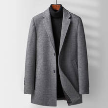 Casaco masculino de algodão acolchoado, sobretudo de lã tricotado plus size l xl 2xl 3xl 4xl 2024 - compre barato
