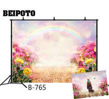 Cenário fotográfico para meninas, fundo de fadas mágicas florestas e flores para fundo, fantasia, chá de bebê 2024 - compre barato