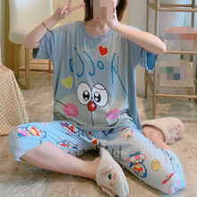 Doraemon 69814 Anime Pajamas Sets Long Sleeve Sleepwear Suit Cartoon Home Women Nightclothes Nightwear Warm Winter Gift 2024 - buy cheap