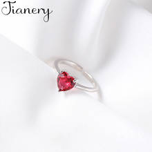 JIANERY Retro Vintage Jewelry Silver Color Heart Zircon Rings For Women Men Big Opening Antique Rings 2024 - buy cheap