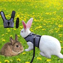 Rabbit Leash Lead Vest Small Animals Mesh Cotton Hamster Guinea Pig Harness Leash Pet Strap 2024 - buy cheap