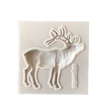 DIY Silicone Fondant Mold Christmas Deer Shape Cake Pastry Mould Kitchen Bakery Baking Tools, Baking Tools For Cakes H483 2024 - buy cheap