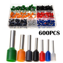 600pcs/Set Insulated Cord Pin End Terminals Bootlace Cooper Ferrules 22-10AWG Terminator Kit Cable Wire Copper Crimp Connectors 2024 - buy cheap