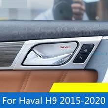 Puerta de coche para Haval H9 2015-2020, dentro del marco de la manija, tazón de puerta, pegatina decorativa de acero inoxidable, accesorios para automóviles 2024 - compra barato