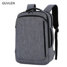 Рюкзак мужской, из ткани Оксфорд, водонепроницаемый, с USB-портом для зарядки, Деловой, для ноутбука 15,6 дюйма 2024 - купить недорого