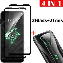 4-in-1 Camera  + Tempered Glass For  Xiaomi Black Shark 3 Screen Protector Glass On  Xiaomi Black Shark 3 Pro protective Glass 2024 - buy cheap