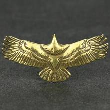 YM Copper Statue Collectable Chinese Pure Brass Carved Animal Eagles Exquisite Small Pendant Statues 2024 - buy cheap