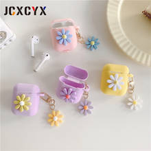 Luxury 3D cartoon flower keychain pendant silicone Headphone Earphone case for apple airpods 1 2 airpods pro Wireless cute cover 2024 - buy cheap
