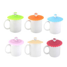 Diamond Silicone cup cover Dustproof Leakproof Tea Coffee Sealed Lids Cap Anti-dust Reusable Seal Suction Airtight Cup Cap #5O 2024 - buy cheap