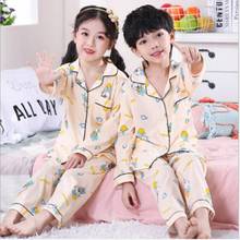 Children Sleepwear Toddler Long Sleeve Pajama Set Boy Animal Pyjamas Baby Cotton Nightwear Girls Clothing Kids Pajamas 3-14Years 2024 - buy cheap