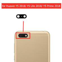 Lente de Cristal de cámara trasera con pegamento, reparación de piezas de repuesto para Huawei Y5 2018/ Y5 Prime 2018/ Y5 Lite 2018, 2 uds. 2024 - compra barato
