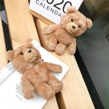 Bluetooth Earphone Case for AirPods 1 2 Cover Protective Case for Apple AirPods pro Cute Teddy Bear Plush Fluffy Design Luxury 2024 - buy cheap