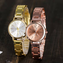 Relógio de pulso de quartzo feminino requintado horloges vrouwen relógio de pulso de aço inoxidável 2024 - compre barato