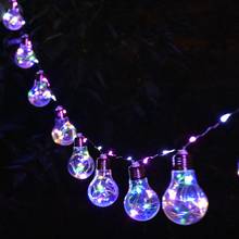 2.5M 10leds Edison Globe Bulbs Led String Fairy Lights Battery Operated lamp Wedding Party Fairy String Christmas Garland 2024 - buy cheap