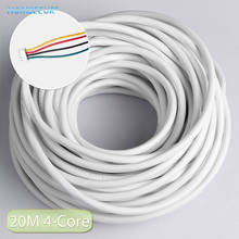 HOMSECUR-Cable de 4 núcleos para sistema de intercomunicación de puerta, Cable de cobre Flexible blanco, 20m 2024 - compra barato