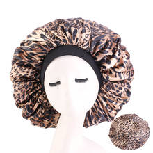Extra Big Size Salon Hair Cap Satin Bannet Cap Sleep Night Cap Head Cover Bonnet Hat for For Curly Springy Beauty Hair Care Cap 2024 - buy cheap