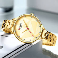 Curren женские часы Лидирующий бренд роскошные женские часы роскошные золотые женские часы Женские кварцевые наручные часы из нержавеющей стали 2024 - купить недорого