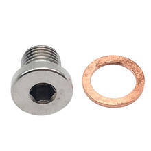 O2 OXYGEN SENSOR STAINLESS STEEL BUNG PLUG CAP M12x1.25MM THREAD HEX BUNG 2024 - buy cheap