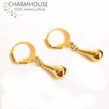 Charmhouse 24K Yellow Gold Color Earrings For Women Waterdrop Earing Brincos Pendientes Wedding Jewelry Accessories Wholesale 2024 - buy cheap