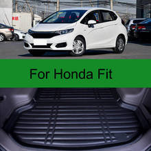 Alfombrilla Interior de cuero para maletero de coche, accesorio para Honda Fit 2008-2019, 1 unidad 2024 - compra barato