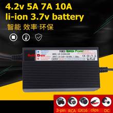 4.2v 5a 7a 10a li-ion carregador de bateria para alta capacidade 3.7v bateria de lítio 3.6v lipo pilha única carga da bateria recuperar 2024 - compre barato