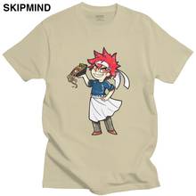 Funny Japanese Anime Food Wars T Shirt Men 100% Cotton Manga T-shirt Short Sleeved Manga Shokugeki no Soma Yukihira Tee Clothing 2024 - buy cheap